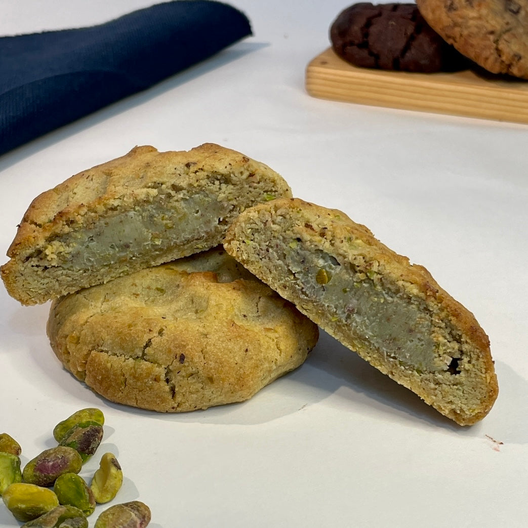 Cookie recheado de Pistache