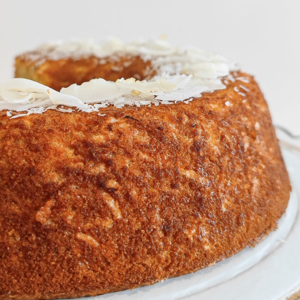 Bolo de aipim com coco