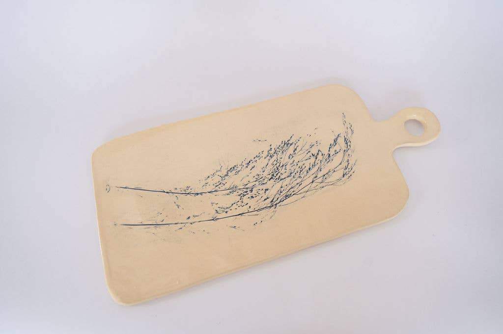 Tábua de Servir Grande, Primavera Azul Cobalto