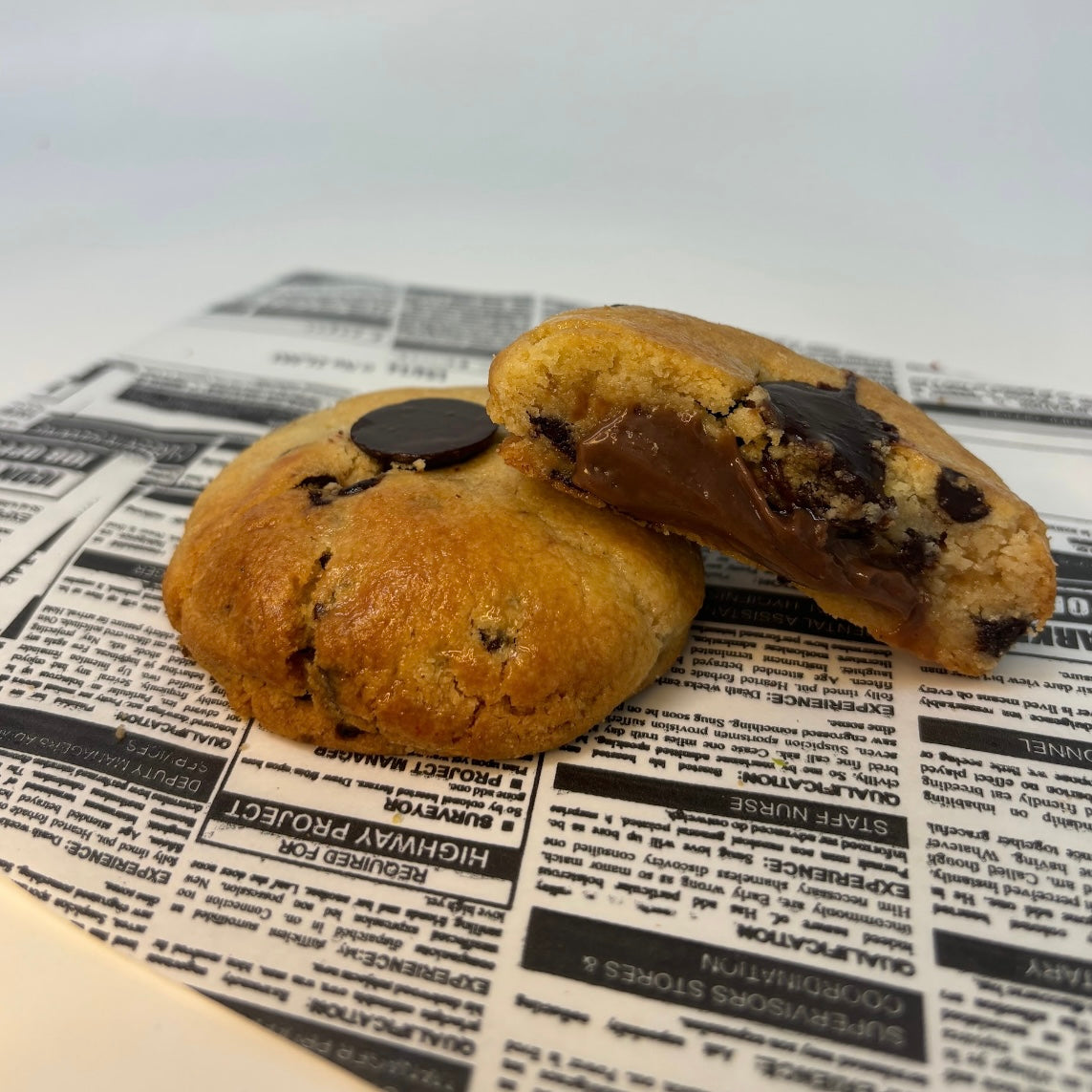 Cookie Baunilha recheado com Brigadeiro