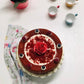 Pool Cake com rosa em caixa especial de prenda para a Mãe