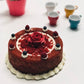 Pool Cake com rosa em caixa especial de prenda para a Mãe